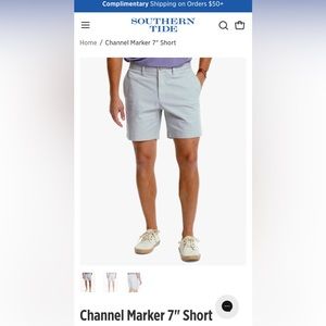 Southern Tide 7” Inseam Channel Marker Shorts